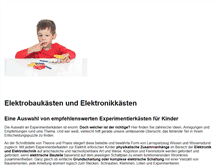 Tablet Screenshot of elektrobaukasten.eu